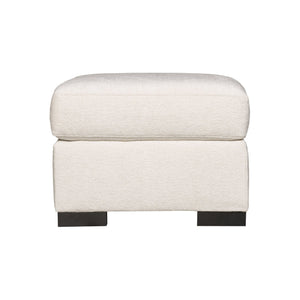 Bernhardt Bernhardt Germain Ottoman — Custom Upholstery & Wide Wood Legs, Plush Cushion For Seating Comfort - Made to Order B2661A