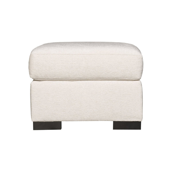Bernhardt Bernhardt Germain Ottoman — Custom Upholstery & Wide Wood Legs, Plush Cushion For Seating Comfort - Made to Order B2661A