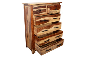 Porter Designs Kalispell Solid Sheesham Wood Chest - Handcrafted Arts & Crafts Inspired Elegance Natural Wood 04-196-03-2419