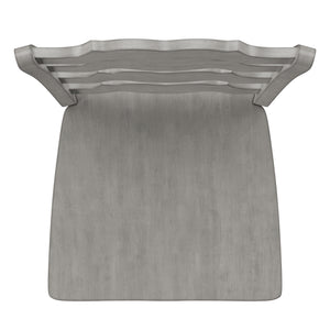 Homelegance By Top-Line Juliette French Ladder Back Wood Counter Height Chairs (Set of 2) Grey Rubberwood