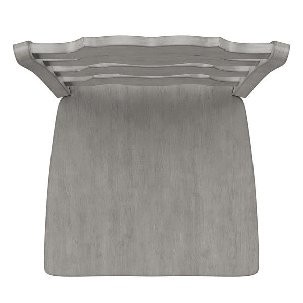 Homelegance By Top-Line Juliette French Ladder Back Wood Counter Height Chairs (Set of 2) Grey Rubberwood