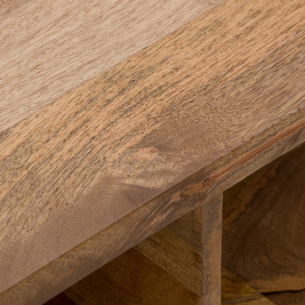 English Elm Hunter Lift Top Coffee Table - Handcrafted Mango Wood With Hidden Storage & Industrial Style Design B136P158727