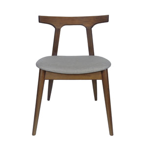 English Elm Dining Chair Set of 2 Curved Back Faux Leather Upholstered Seats for Modern Farmhouse Decor 72662.00