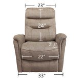 Parker House Parker Living Gemini - Heather Swivel Glider Recliner Heather 94% Polyester, 6% Nylon (W) MGEM#812GS-HEA