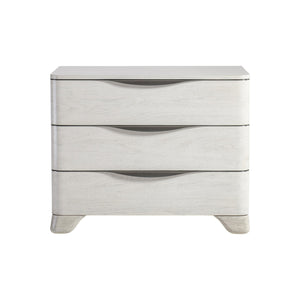 Bernhardt Bernhardt Sereno Walnut 3-Drawer Nightstand With Faux Stone Base, Soft-Close Drawers & Usb Charging 329230
