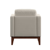 Homelegance By Top-Line Deacon Linen Upholstered Accent Chair Beige Linen