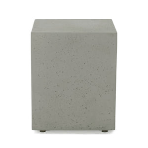 English Elm Mgo Concrete Propane Tank Cover Side Table for Modern and Industrial Interiors 59243.00WHI