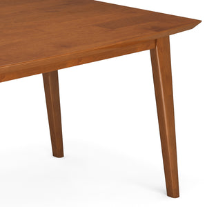English Elm Draper Mid-Century Modern Dining Table In Teak Brown – Stylish, Durable, Seats Up To 6 Comfortably! B136P158596