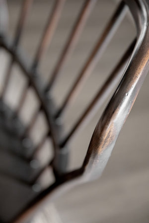 Hooker Furniture Ciao Spindle Back Side Chair In Hand-Distressed Speckled Gray — European Farmhouse Comfort, Solid Wood 5805-75311-96