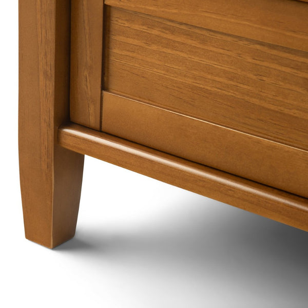 English Elm Warm Console Sofa Table - Handcrafted Solid Wood With Light Golden Brown Finish & Ample Storage B136P159569-GIGA