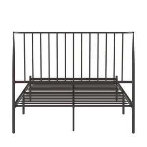 Homelegance By Top-Line Dante Metal Platform Bed with Curved Metal Headboard Dark Bronze Metal
