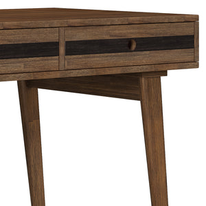English Elm Clarkson Desk - Handcrafted Solid Acacia Wood In Rustic Natural Aged Brown For Home Office Style B136P158778