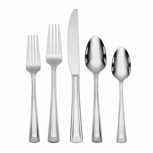 Lenox Oneida Cella 42 Piece Everyday Flatware Set, Service for 8 Metallic, STAINLESS METAL H246042A