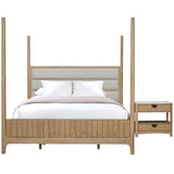 Parker House Escape - Bedroom King Poster Bed Glazed Natural Oak Rubberwood Solids / Oak Veneers BESC#1166-3