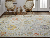 Feizy Rugs Karina Wool Hand Knotted Persian Rug Gray/Yellow/Red 12' x 15'