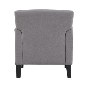 Homelegance By Top-Line Huntley Modern Accent Chair Dark Grey Linen