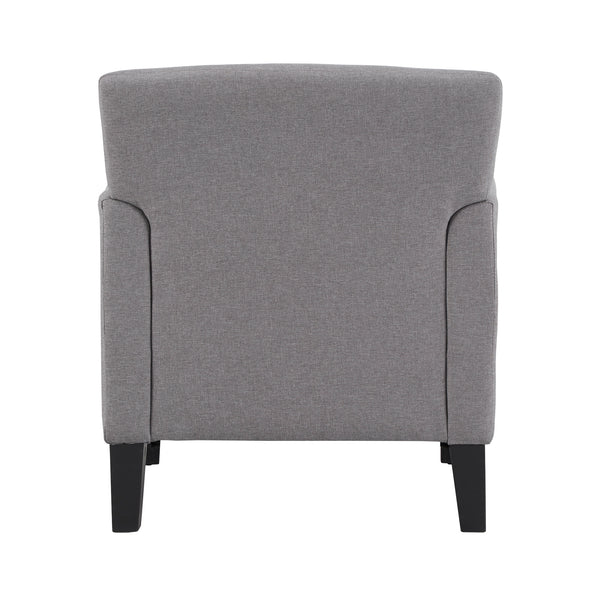Homelegance By Top-Line Huntley Modern Accent Chair Dark Grey Linen
