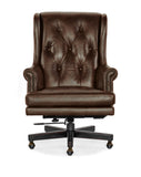 Charleston Executive Swivel Tilt Chair Brown  Hooker Furniture