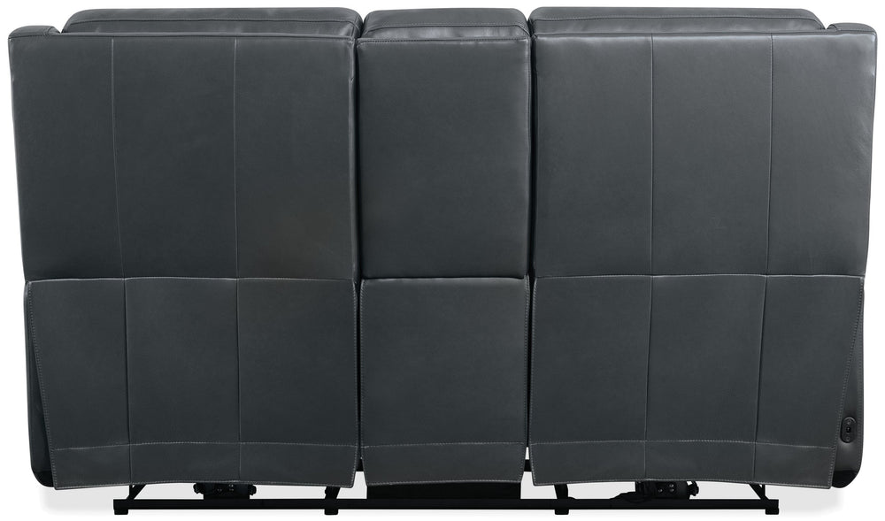 Hooker Furniture Nelson Power Reclining Loveseat Top Grain Leather Zero Gravity Lumbar Living Room SS836-PHZLC2-049