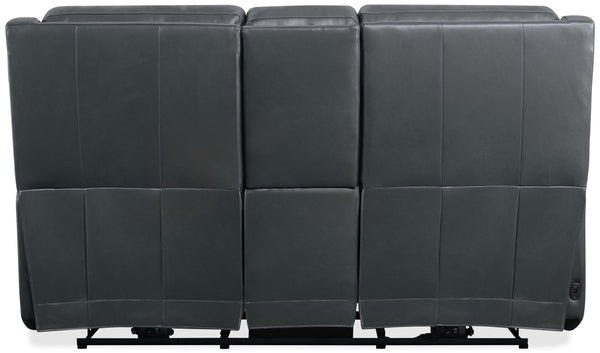 Hooker Furniture Nelson Power Reclining Loveseat Top Grain Leather Zero Gravity Lumbar Living Room SS836-PHZLC2-049