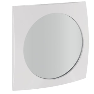 Bernhardt Bernhardt Stratum Round Mirror With Fossil Faux-Stone Convex Frame, 24" Sculptural Wall Accent 325324