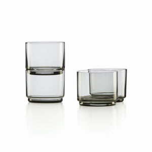 Lenox Tuscany Classics Stackable 4-Piece Short Glasses Black, NO COLOR GLASS,CRYSTAL 894274