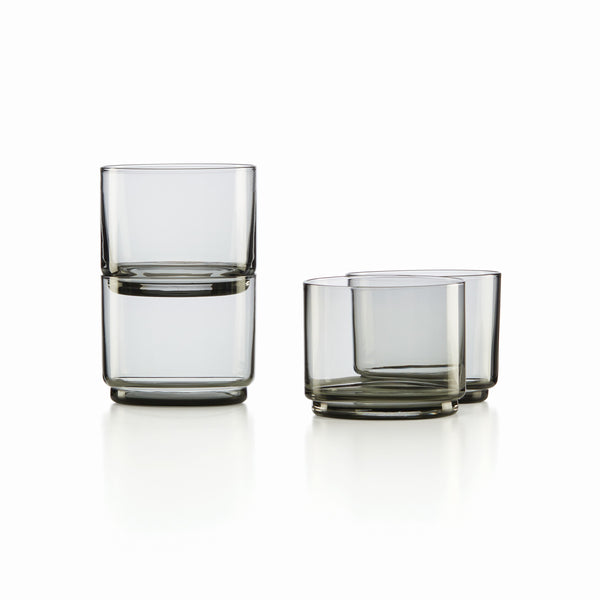 Lenox Tuscany Classics Stackable 4-Piece Short Glasses Black, NO COLOR GLASS,CRYSTAL 894274
