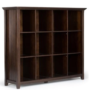 English Elm Acadian 12-Cube Storage Unit – Handcrafted Solid Wood In Brunette Brown For Stylish Organization B136P159412