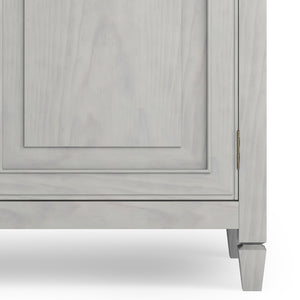 English Elm Connaught Handcrafted Solid Wood Entryway Cabinet In Fog Grey – Timeless Storage For Any Space B136P158540