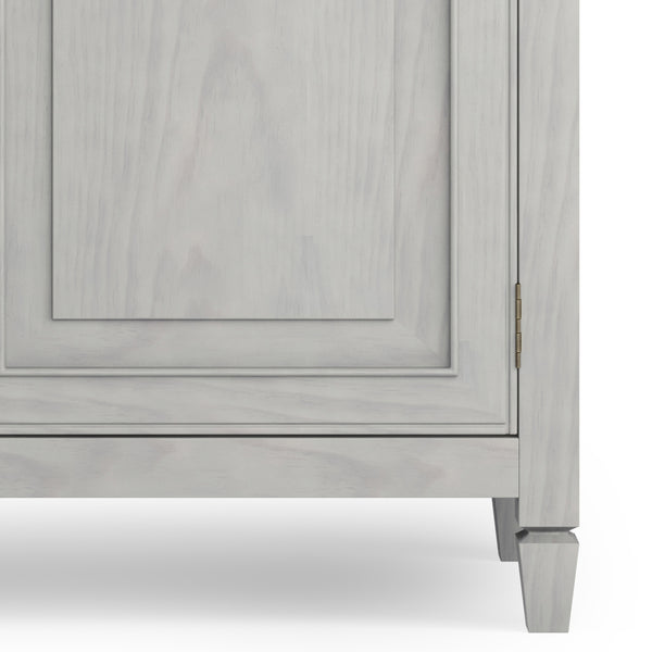 English Elm Connaught Handcrafted Solid Wood Entryway Cabinet In Fog Grey – Timeless Storage For Any Space B136P158540