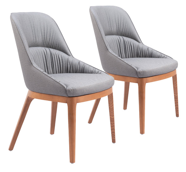 Ayr Dining Chair - Set of 2 Slate Gray 110126 Zuo Modern
