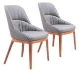 Ayr Dining Chair - Set of 2 Slate Gray 110126 Zuo Modern