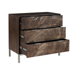 Rustic 3-Drawer Accent Chest Brown with Wood Finish P301753 Pulaski Furniture