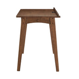 Homelegance By Top-Line Chilton Walnut Finish Writing Desk and Chair Set Walnut Rubberwood