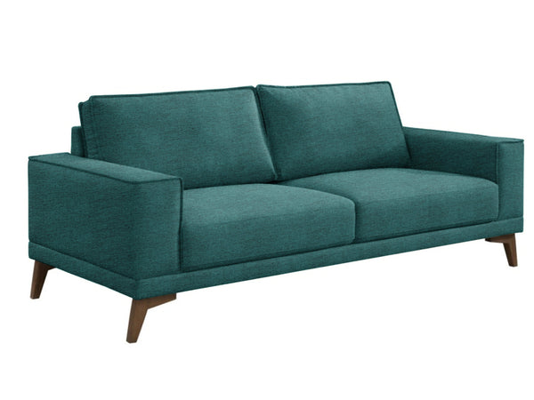 Porter Designs Jarrett Modern Upholstered Sofa And Loveseat Set For Stylish Living Room Comfort Blue Fabric 01-216-01-7761