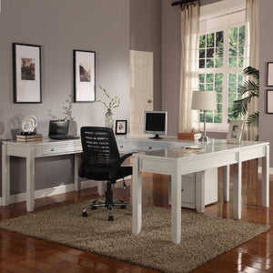 Boca U Shape Desk Cottage White BOC-5PC-UDESK Parker House