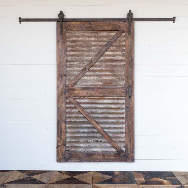 Park Hill Sliding Barn Door with Rail Hardware EHR80863