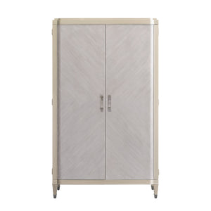 Zoey Storage Armoire Cabinet Silver P344120 Pulaski Furniture