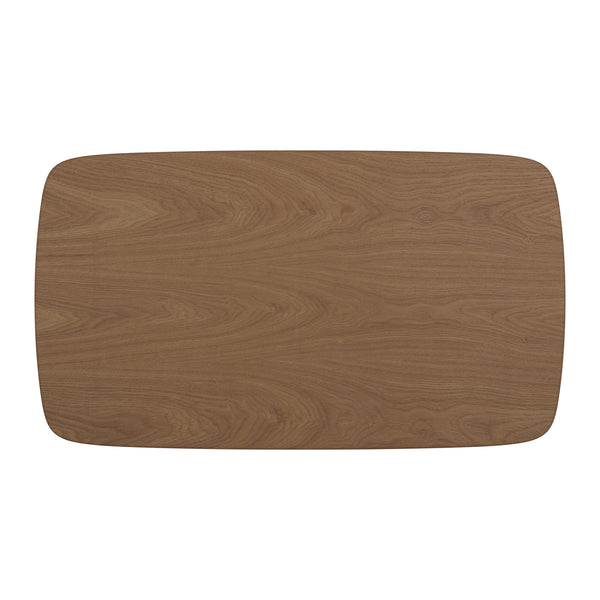 Homelegance By Top-Line Dakota Mid-Century Modern Tapered Dining Table Walnut Rubberwood