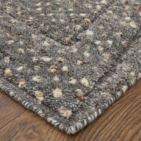 Feizy Rugs Dering Hand Knotted Wool Area Rug - Durable, Stain Resistant, Contemporary Design For High-traffic Areas Gray,Tan,Taupe Wool T27t6042chl000n80