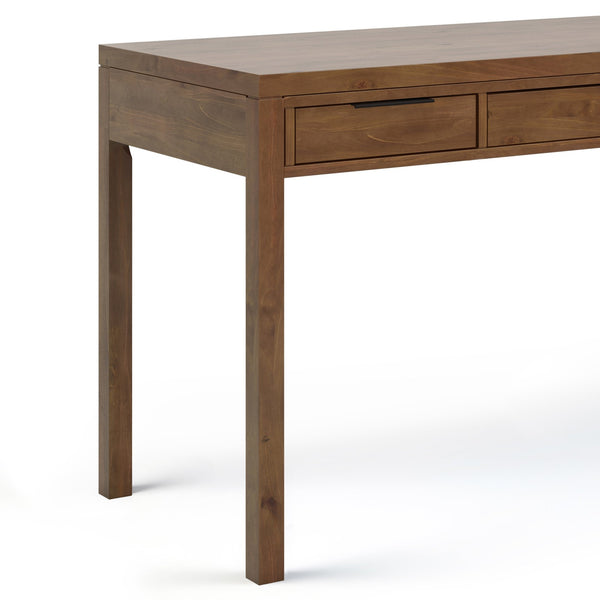 English Elm Hollander Desk - Handcrafted Solid Wood In Medium Saddle Brown With Practical Storage & Timeless Style B136P158688