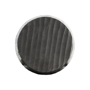 Bernhardt Bernhardt Baja Cast Aluminum Outdoor Accent Table, Black Nickel Wave-Textured 12" Round Side X05156