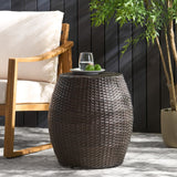 Christopher Knight Home® - Noble House - Canary Outdoor Multibrown Wicker 14 Inch Side Table