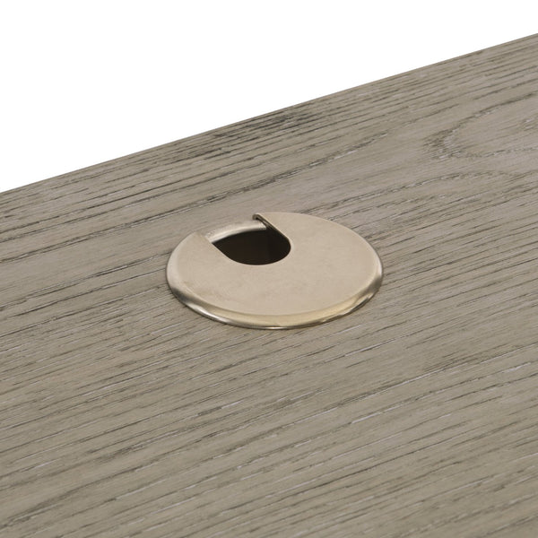 Bernhardt Bernhardt Forsyth Rustic Albion Pewter Desk With Built-In Charging, Cord Management & File Storage D16514