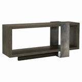 Bernhardt Linea Console Table in Cerused Charcoal Finish 384910B