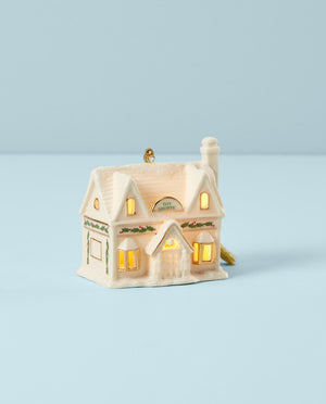 Lenox Christmas Village Toy Shoppe Lighted Ornament Ivory, IVORY PORCELAIN 883294