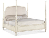 Americana California King Upholstered Poster Bed 7050-90660-02 Beige Americana Collection 7050-90660-02 Hooker Furniture