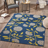 Christopher Knight Home® - Noble House - Dvorah Indoor Floral 5 X 8 Area Rug, Blue and Green