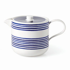 Lenox Kate Spade Charlotte Street Teapot Blue, WHITE PORCELAIN 893859