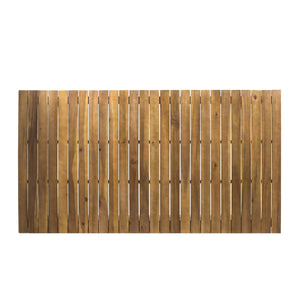 English Elm Outdoor Acacia Wood Rectangular Patio Dining Table Seats Six with Teak Finish 60388.00